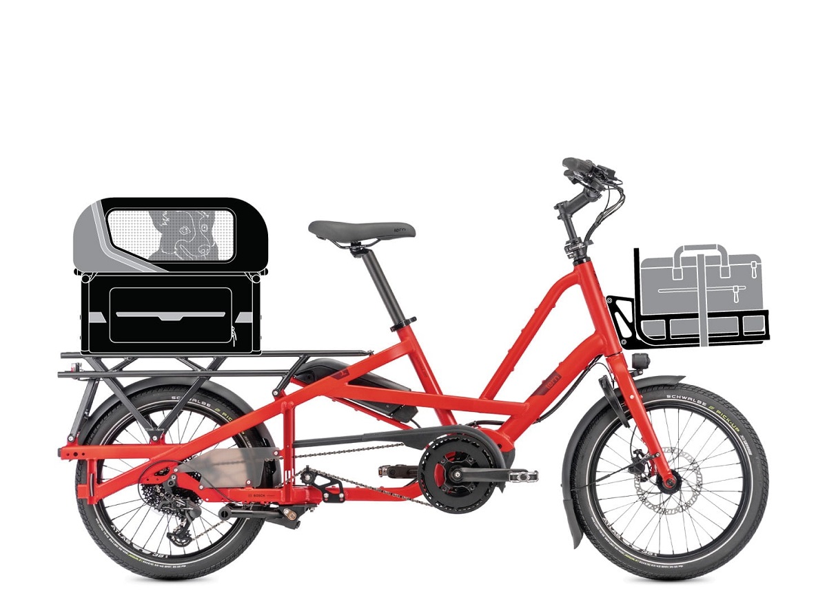 Kompaktní nákladní elektrokolo Tern Quick Haul Long D9