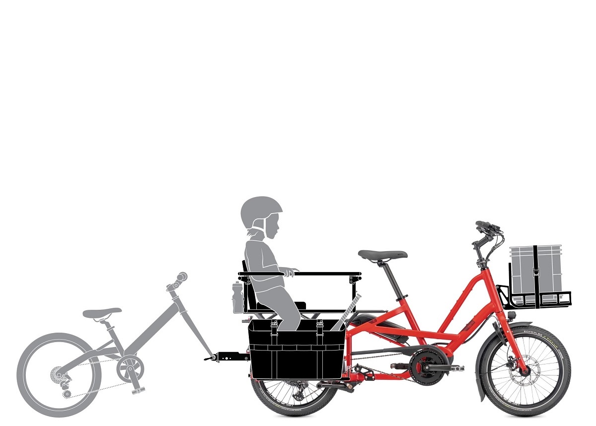 Kompaktní nákladní elektrokolo Tern Quick Haul Long D9