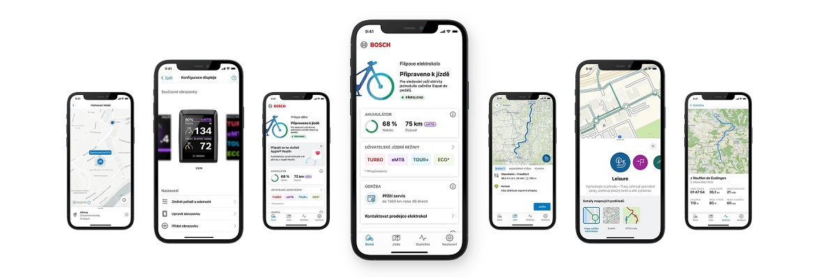 Mobilní aplikace Bosch eBike Flow APP