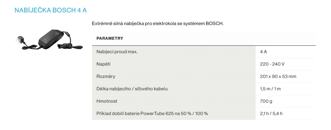Nabíječka Bosch Standard Charger 36V/4A Smart System