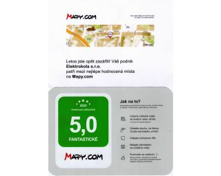 Hodnocení Mapy.cz 2025