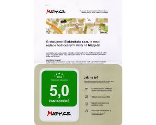Hodnocení Mapy.cz 2024